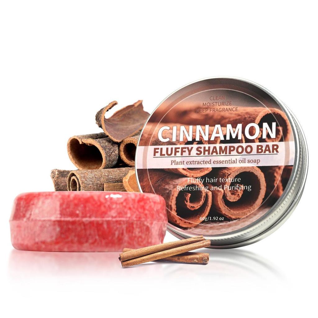 Kokosnuss & He Shou Wu Ginseng Bambuskohle Shampoo-Seife mit ätherischen Ölen & Zypressenblatt