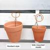 Terracotta Plant Pot Hangers Flowerpot Hooks for Clay Pots Stainless Steel Terracotta Pot Holder Plant Hanger for Fence Wall Outdoor Indoor Decor