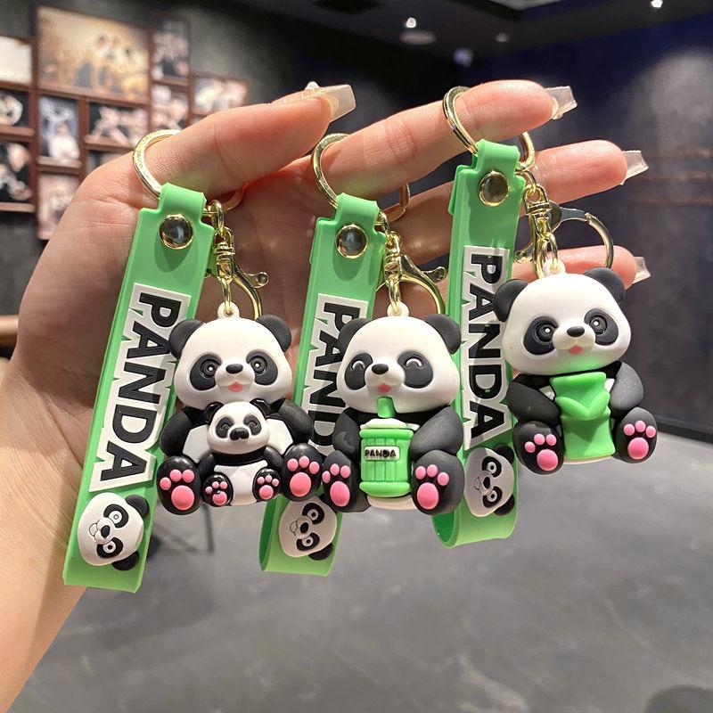 Cartoon Panda Keychain Pendant Panda Key Ring Key Chain Small Gifts Car Bag Pendant