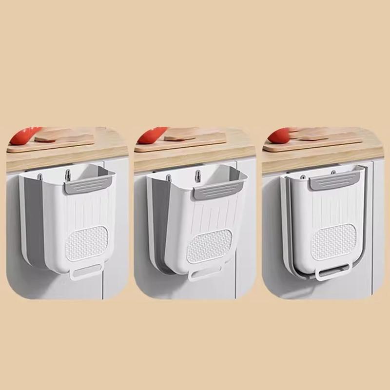 Poubelle murale pliable pour cuisine, armoire de maison, rangement suspendu, poubelle suspendue classée, accessoires de cuisine