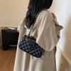 Spring Bag Women's New Fashion Chain Rhombus Embroidery Thread Messenger Bag Versatile Shoulder Women's Bag