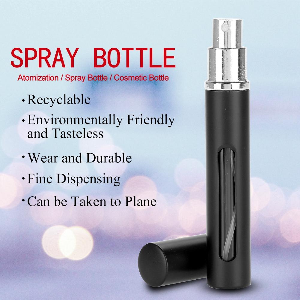 

5 мл Мини Алюминиевый Стеклянный Флакон для Духов Атомайзер для Духов Дорожный 3 Цвета Косметический Инструмент 02# чёрный