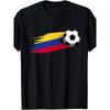 European Sizes Men'S Colombia Flag Jersey T-Shirt - Retro Colombian Soccer Team Design with National Colors - All-Season Comfort Fit for Fans, Travel