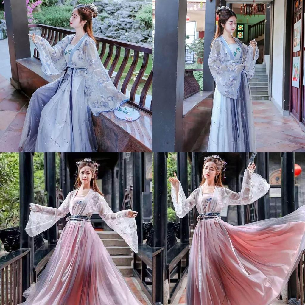 Hanfu Cosplay Kleid mit Polyesterstoff für Damen und Herren, geeignet für Kostümveranstaltungen