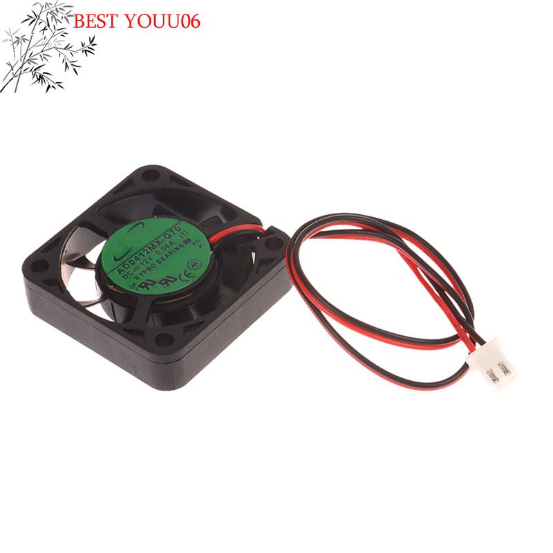 Hot New 40MM 4010 Cooler AD0412MX-G70 For 40*40*10MM DC12V 0.08A 2-Line Hydraulic Bearing Silent Cooling Fan