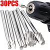 Small Rotating File Grinding Head Set Wood Drill Bit Rust-proof Rotary File Cutter Woodworking Steel Carving Knife Cutter Tools