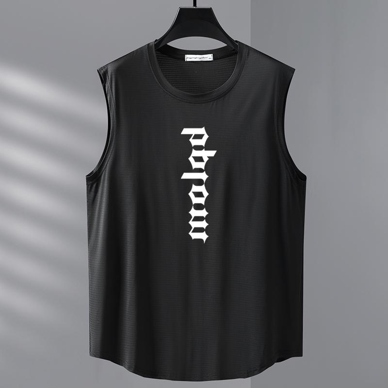 Taglie Forti 4XL-10XL T-shirt Oversize Senza Maniche da Uomo Top Estivi T-shirt Casual Abbigliamento Estivo