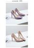 2025 Women's Red Patent Leather High Heels: Spring/Autumn Pointed Toe Low-Cut Stilettos.