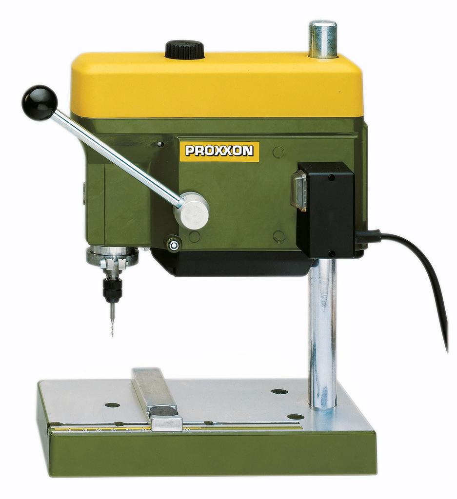 PROXXON Table Compact Benchtop Drill Press Drills 28128 Drill, (3-Speed Belt, 0.8-6.0mm Holes), No.