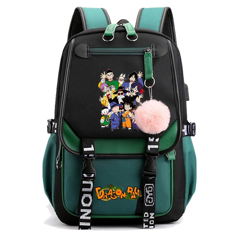 Anime Dragon Ball Backpack for Women Canvas Laptop Bag Back To Schoolbag for Teenager Girl Schoolbag Women Travel Bag Mochila