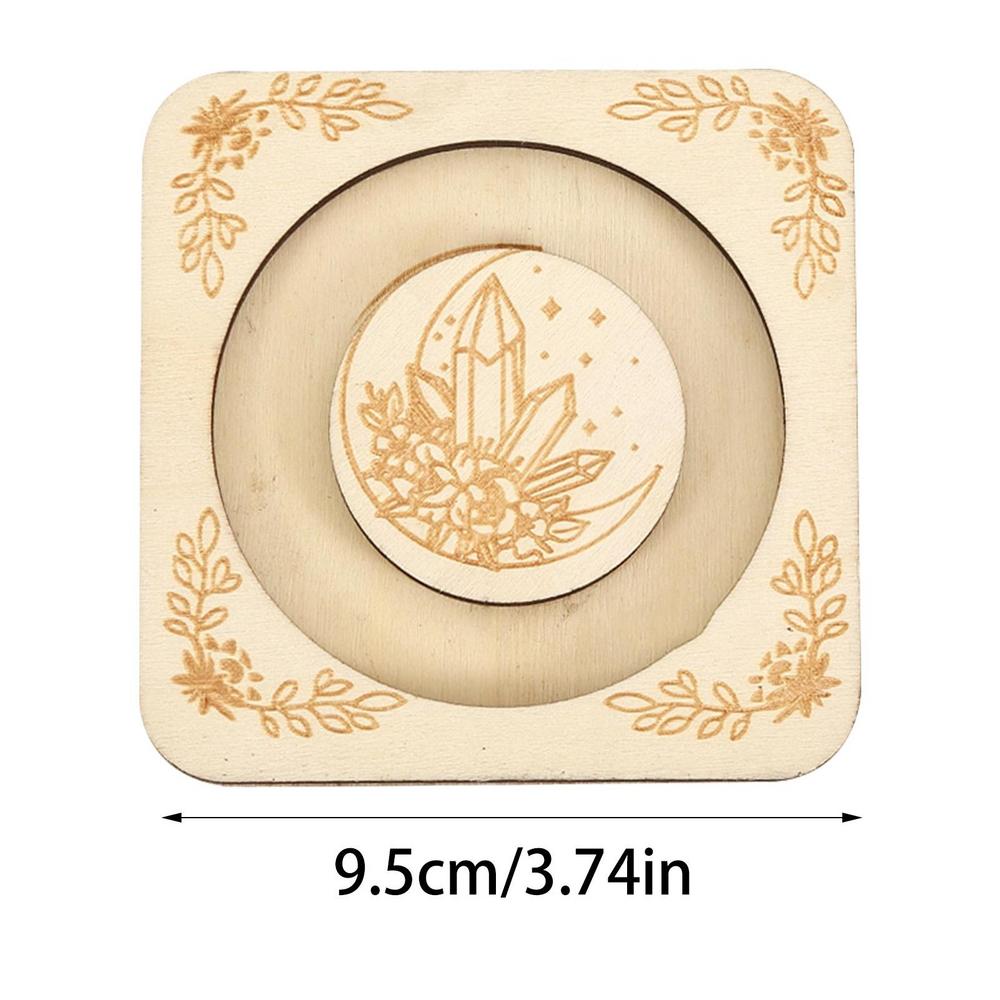 Wooden Bracelet Plate Wooden Bangle Display Tray Square Jewelry Box Plate Reusable Wood Bead Pendant Showcase For Brooch