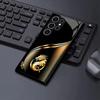 Goldener Drache Hartglas Handyhülle geeignet für Samsung Galaxy S26 S25 S24 S23 S22 S20 FE/Ultra/Plus Anti-Drop-Rückseite