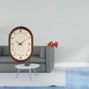 Elegant Silent Wall Clock And Chinese Year Paper Fan Decorations for Home Office Bedroom Kitchen