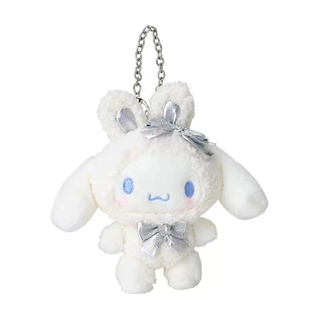 First Snow Winter Collection Kuromi Kitty Melody Anime Plush Doll Pendant Snow Bunny Cinnamoroll Stuffed Animals Charm