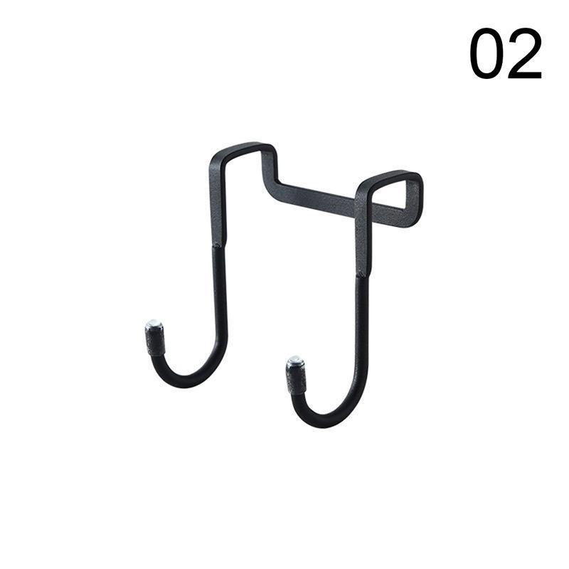 304 Stainless Steel Hook Free Punching Double S-Shape Hook Kitchen Bathroom Cabinet Door Back Type Coat Towel Storage Hanger
