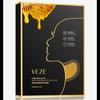 5pcs Golden Honeycomb Tender and Beautiful Neck Mask Moisturizes The Neck Fades Fine Lines Refreshes and Is Not Sticky