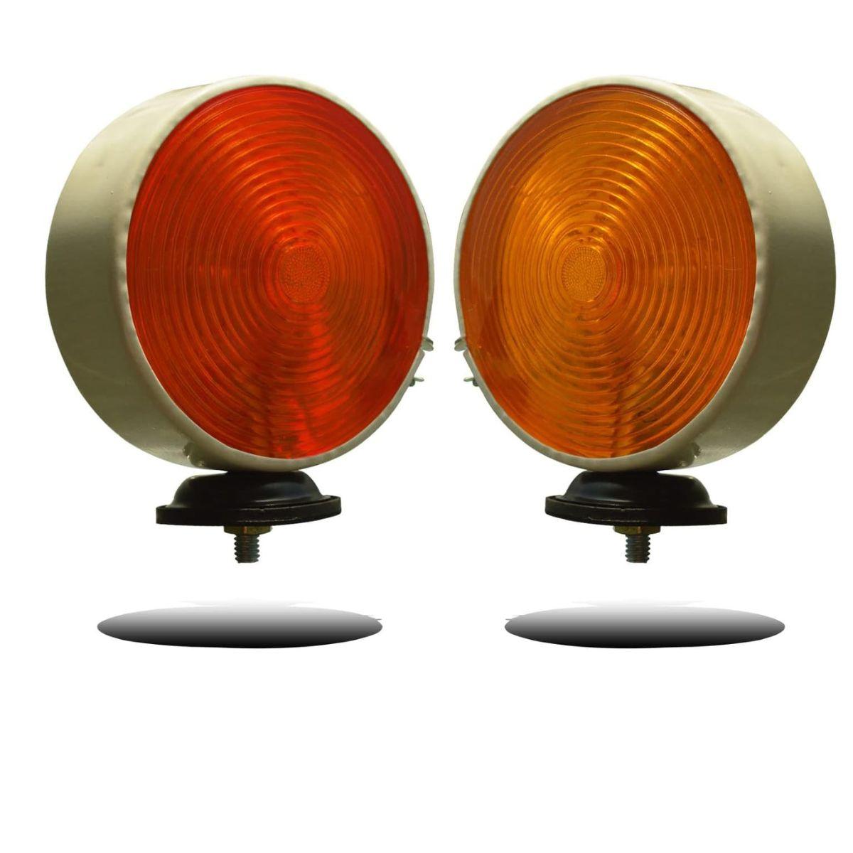 Bedford TK M Lollipop Indicator Lights 12V Red/Amber | Butler 1518 Truck Lorry Side Lamps BBU1369 ATJ9136 ambra/rosso