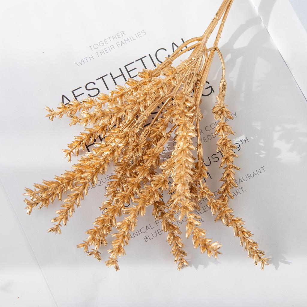 1pc Artificial Plants Wheat Ears Wedding Bridal Bouquet Outdoor Garden Courtyard Home Vase DIY Gift Wreath Table Room Decoration