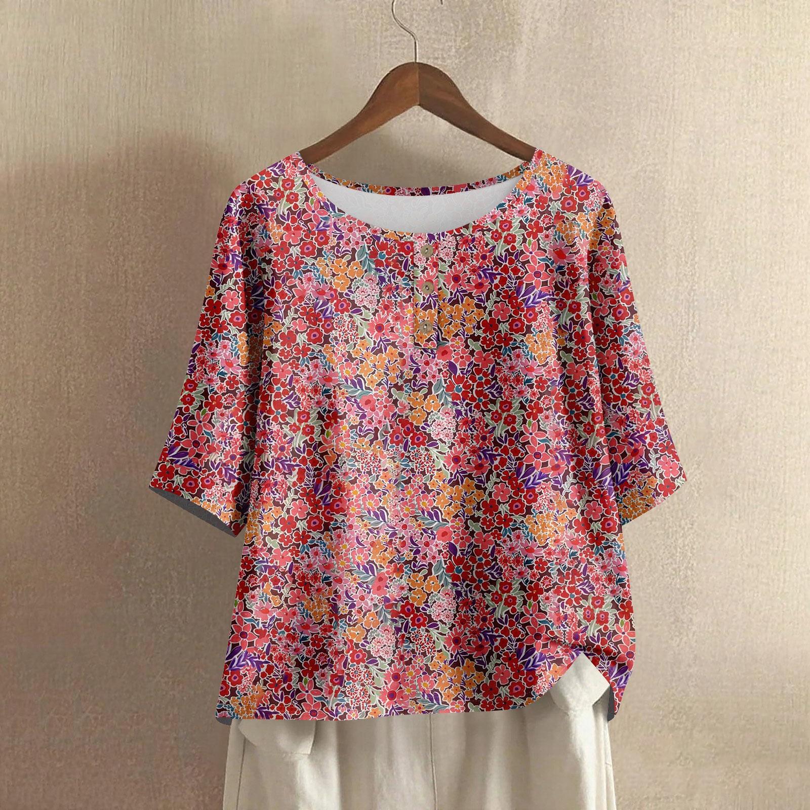 

Женская мода Повседневные Обычные Элегантные Топы Топы на пуговицах XXL розовый