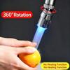 3 Color Light Change LED Faucet Aerator Water Saving Tap Nozzle for Kitchen Bathroom Sink Stream Glow Spray Head Attachment