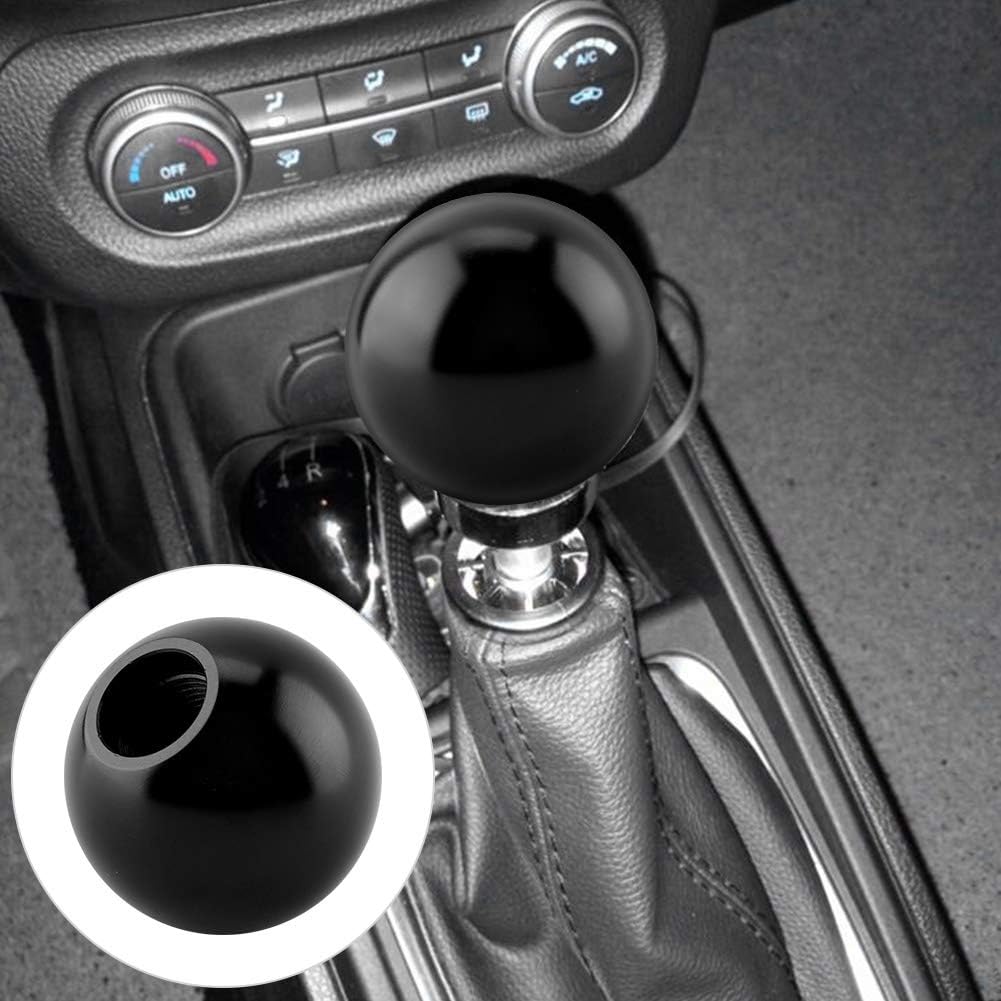 

Qiilu Universal Shift Knob Head Aluminum Manual Stick Shift Knob Gear Shift Head Screw Round Ball Shape