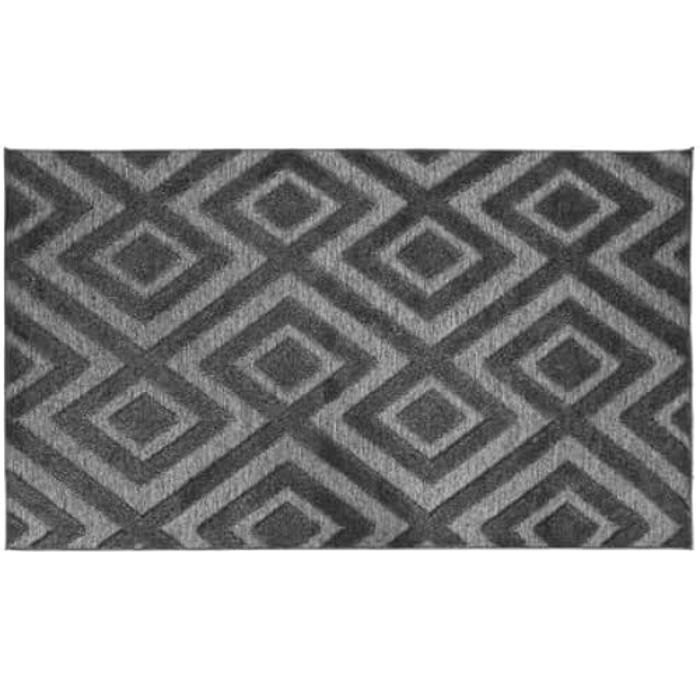 Tapis - HOME ESPRIT - Gris Foncé - 175 x 100 cm - Rectangulaire - Intérieur
