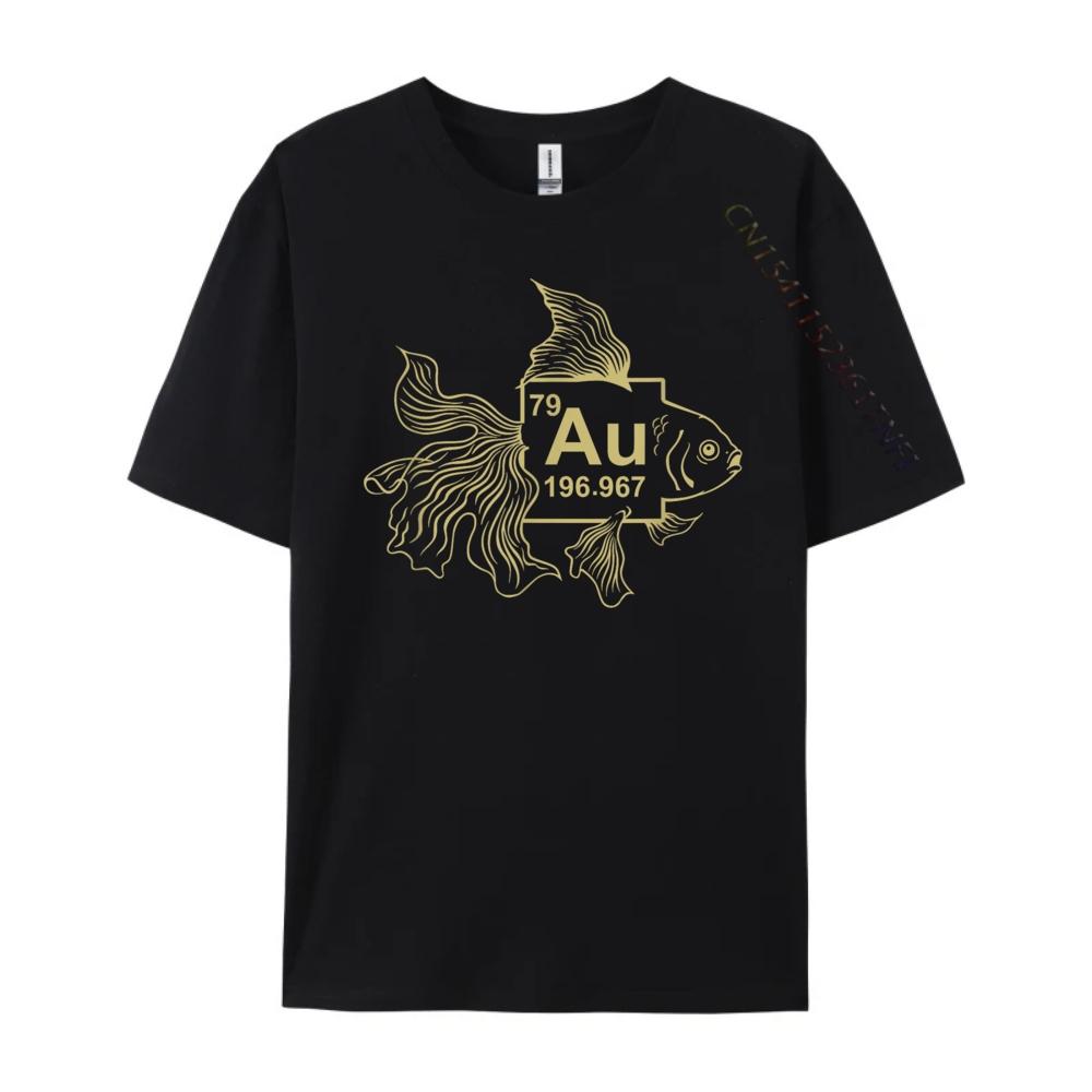 Goldfish Shirt  Gold fish shirt  AU Chemistry Science Graphic T Shirts Men Clothes Camisetas Hombre Large Size Illustration