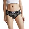 Calvin Klein CK96 Series Small Square Jacquard Cotton Half Coverage Underwear Women Underwear Space-Black White QF7295ADIV3