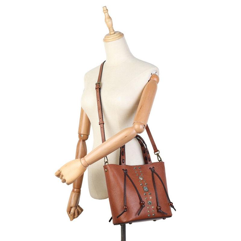 Echtes Leder Damen Clutch Tasche Vintage Design Damen Handtaschen Schulter Umhängetaschen Geldbörse Pack GZW