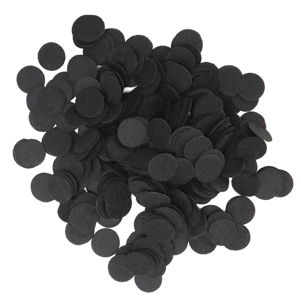 500pcs White Nonwoven Round Piece Black Round Felt Circles Felt Craft Pads Craft Finishing