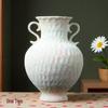 Großkalibrige Retro-Keramikvase für luxuriöse Wohnzimmerdekoration