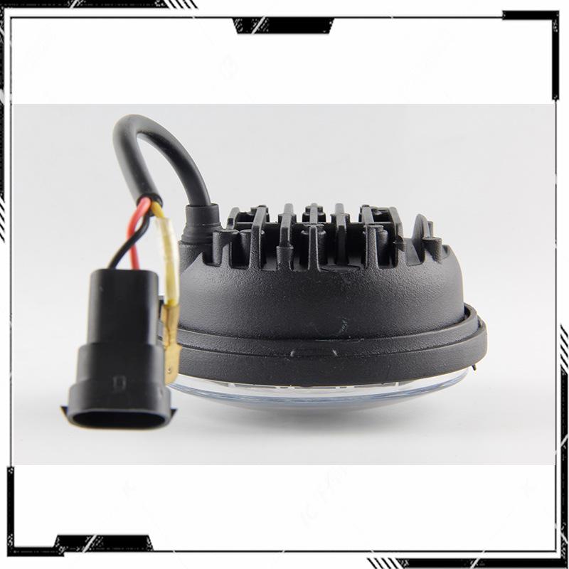 Angel Eye LED Auxiliary Fog Lights for Harley Davidson Road Glide, Road King & Heritage - 4.5 inch