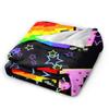 Cat Rainbow Pixel Space Nyan Super Warm Blankets Children Plush Throw Blanket Novelty Couch Chair Flannel Bedspread Sofa Bed