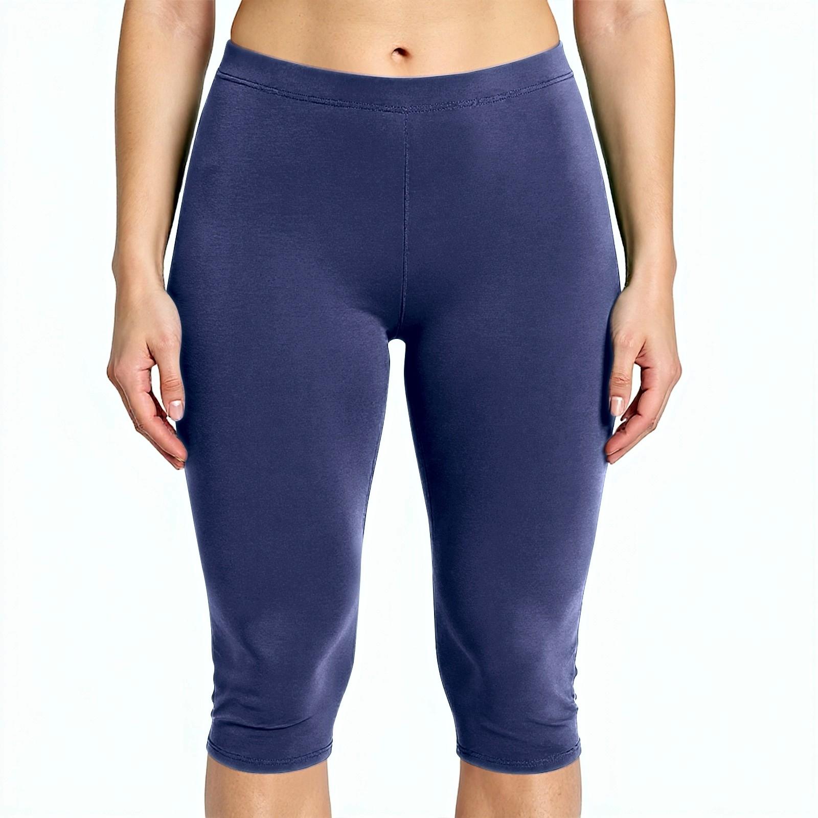 

Женские и больших размеров леггинсы длиной до колена и полной длины S