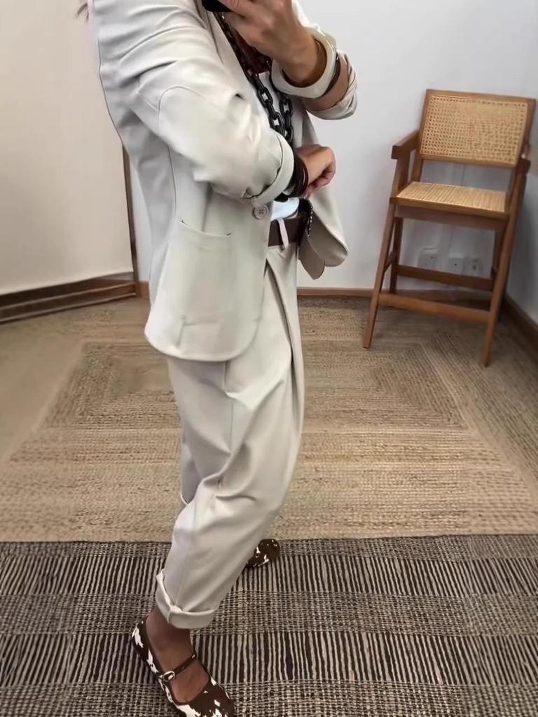 2026 Spring Women's European & American Casual Suit Set - Stylish & Comfortable for Commuting