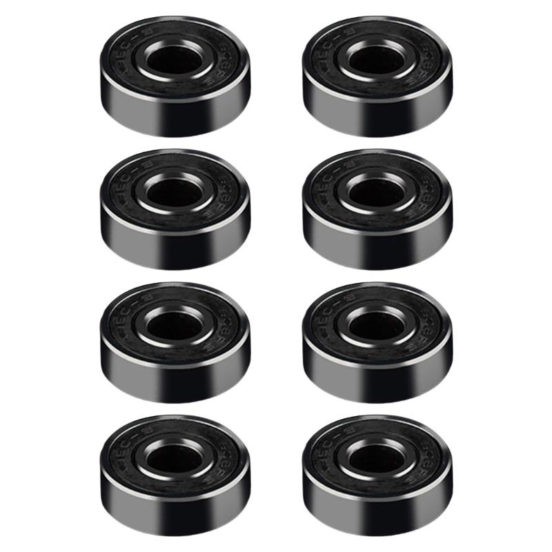 8Pcs High Speed Bearings Roller Skate Wheel Bearings Skate Scooter Steel Bearings High Performances Roller Easy To Use