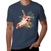 Unicorn Skull And Flowers Tshirt Graphic Print Short Sleeve Tshirt