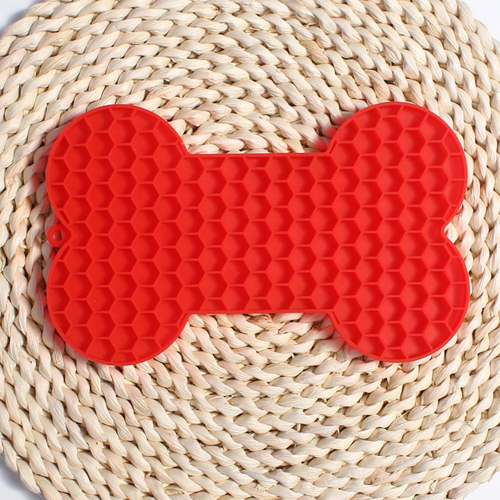 Silicone Pet Licking Pad With Suction Square Round Lick Mat Cat Dog Slow Food Bowl Dogs Slow Feeder Pet Supplies