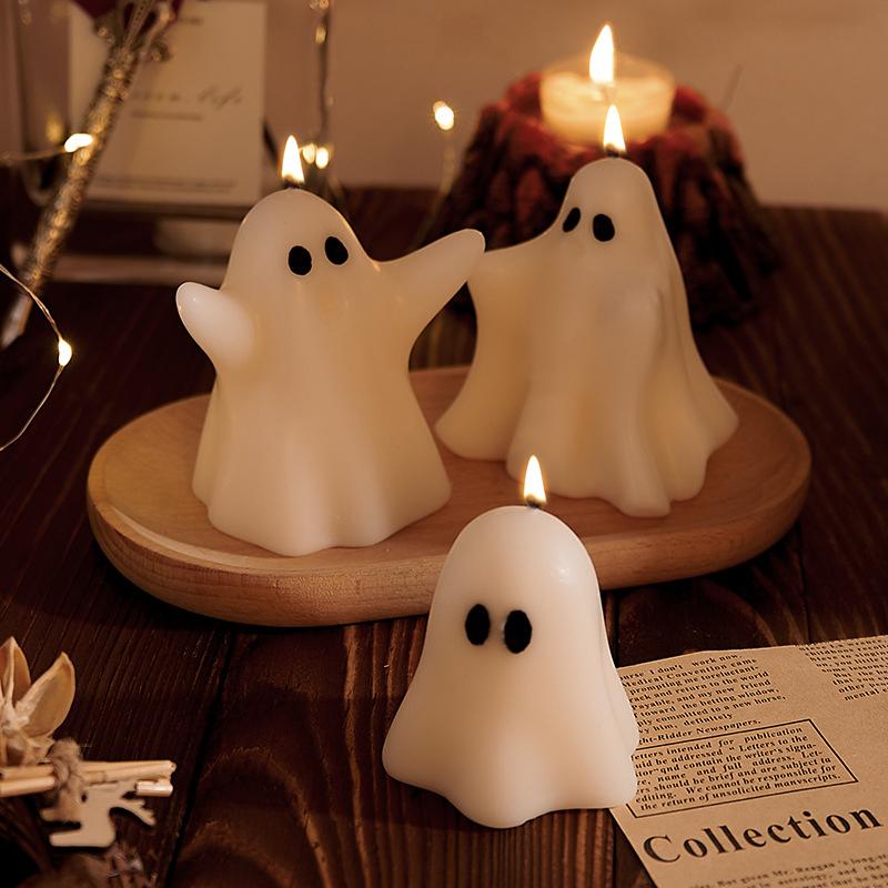 Halloween Aromatherapy Halloween Props Smokeless Candles Party Decoration Room Fragrance Gift 1PC