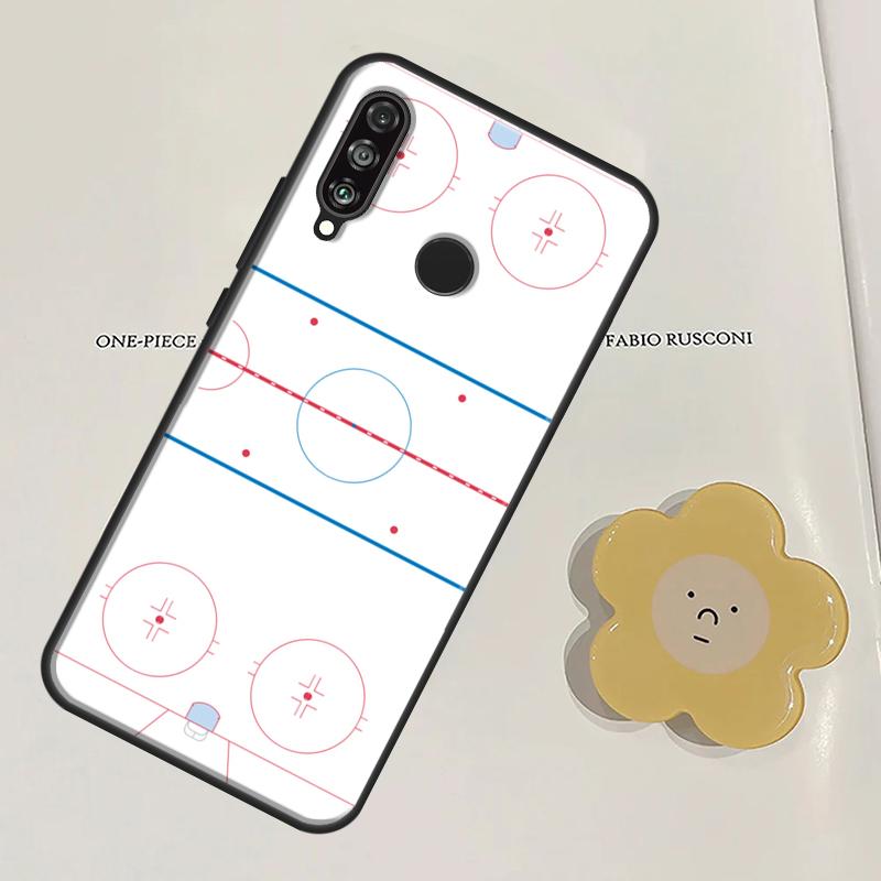 Ice Hockey Rink For Huawei Nova Y60 Y70 Y90 Y61 Y91 3i 7i 8i 11i Nova 9 10 SE 11 Pro P20 P40 P30 Lite Case