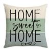 New Spring Pillow Series, Plant-based Letter Digital Printing Pillow Cover, Home Atmosphere, Ins Style