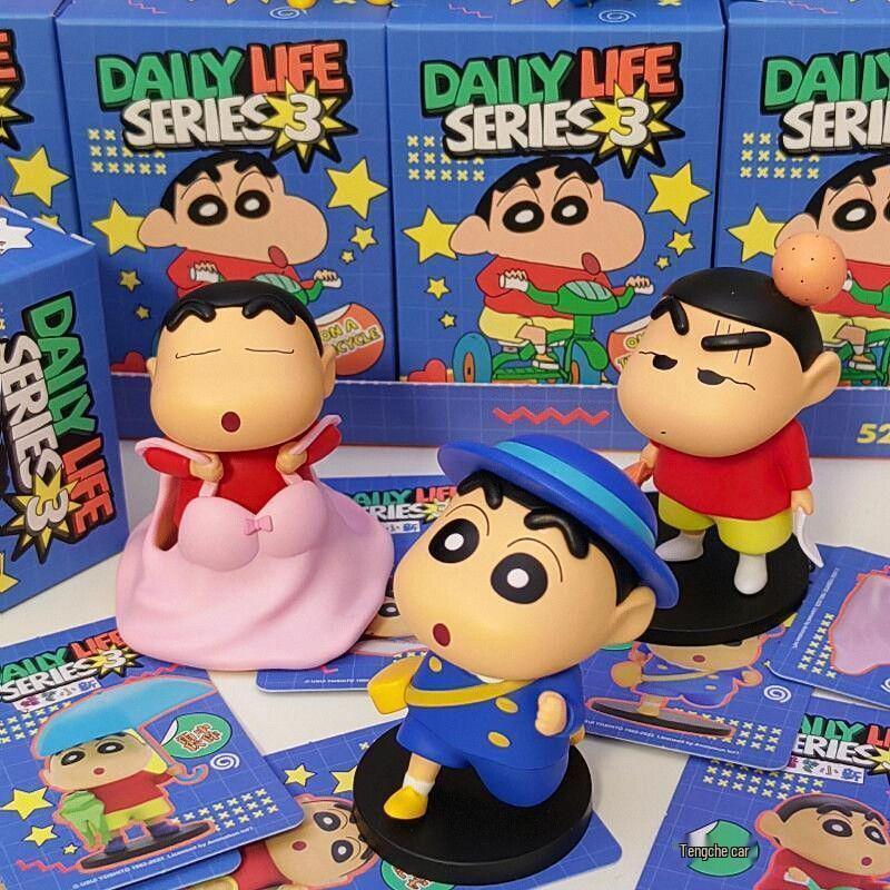 Crayon Shin-chan Serie 3 Trendige Spielfigur - Niedliche Plüschpuppe & Schreibtischdekoration Geschenk