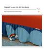 Universal Anti-slip All-Season Skirted Sofa Bed Cover for Armless and Foldable Sofas