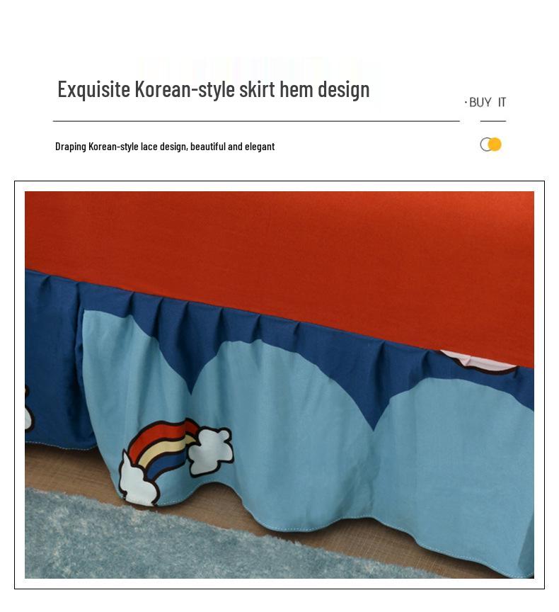 Universal Anti-slip All-Season Skirted Sofa Bed Cover for Armless and Foldable Sofas