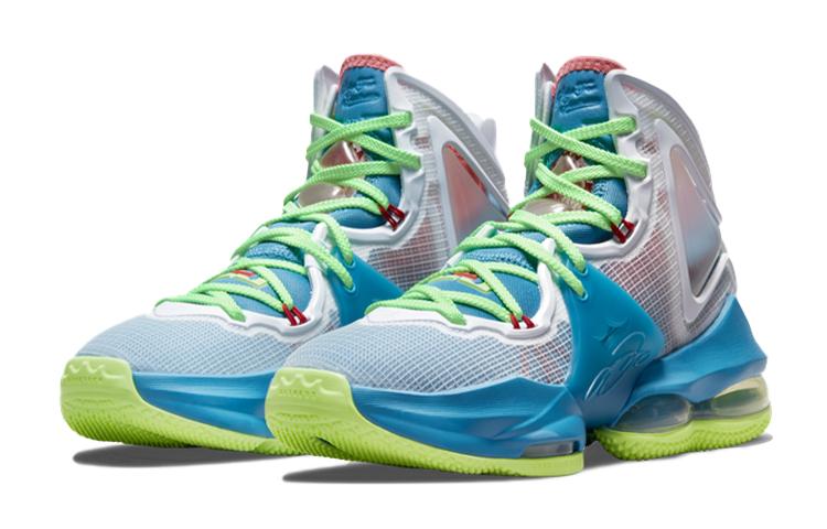Nike LeBron 19 Dutch Blue Lime Glow GS DD0418-400