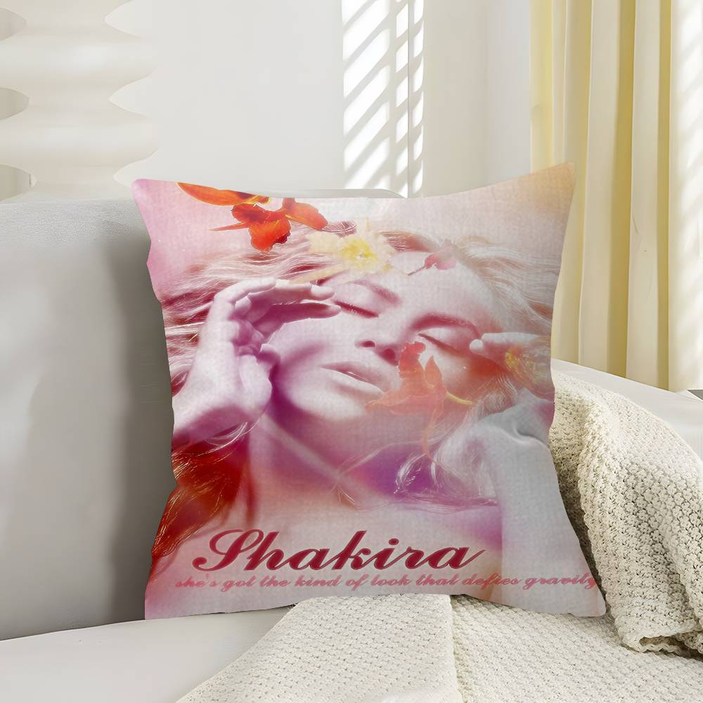 Pop Culture Graphics Shakira Pillow Cushion Cover Pillowcase Living Room Sofa Home Decor Customized