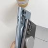 Geeignet für Samsung S24 Metallfarbe Silikon Handyhülle Sanx23plusCD Muster Magnetisch S22 mit Linse Vollabdeckung