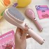 2Pcs Retractable Self Cleaning Hair Brush, Hair Detangler Brush with Ergonomic Handle, Anti Static Scalp Massage Brush for Men Women