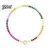 Exquisite Design Necklace Stone Beads Colorful Beaded Choker Boho Summer