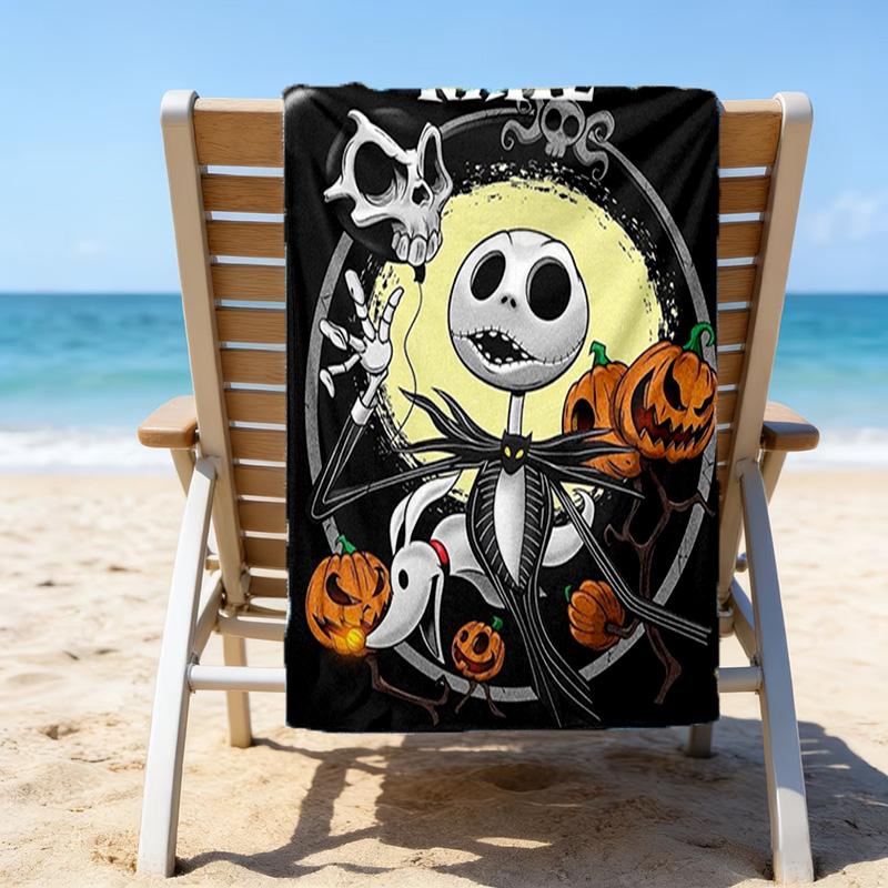 1pc Jack2 Beach Towel with Custom Name, Beach/Swimming/Bath/Picnic/Camping Towel, Suitable for Seaside Beaches